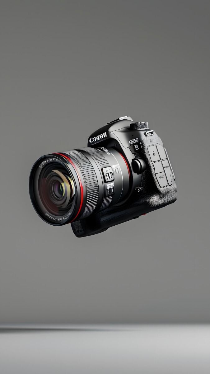 A camera being photographed